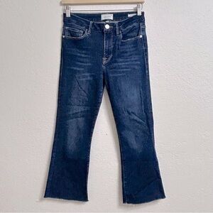 Frame Le Crop Mini Boot in Sanc Denim Jeans, Size 27